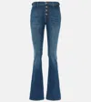 7 For All Mankind Bootcut High-rise Bootcut Jeans In Blue