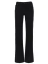 7 For All Mankind Flared Jeans With Pockets And Loops In Black
