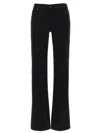 7 For All Mankind Flared Jeans With Pockets And Loops In Black
