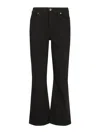 7 For All Mankind Flared Cotton Jeans With Sleek Design And Comfortable Fit In Black