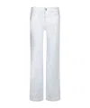 7 For All Mankind Dojo Tailorless White Jeans In White