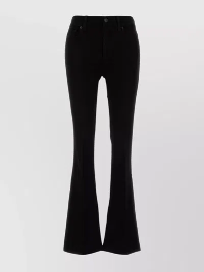 7 For All Mankind Bootcut Tailorless Jeans In Stretch Denim In Black