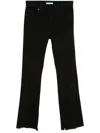 7 For All Mankind Bootcut Tailorless Jeans In Schwarz