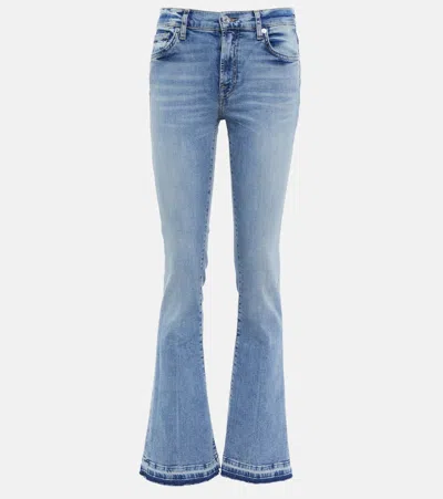 7 FOR ALL MANKIND BOOTCUT TAILORLESS MID-RISE JEANS