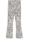 7 For All Mankind Bootcut Trousers In White
