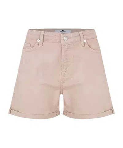 7 For All Mankind Boy Shorts In Pink