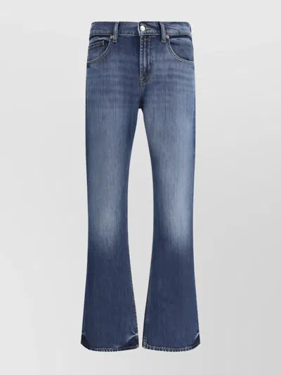 7 For All Mankind Brett Guideline Boot-cut Jeans In Blue