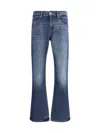 7 For All Mankind Brett Guideline Boot-cut Jeans In Mid Blue
