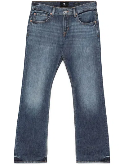 7 For All Mankind Belt-loop Jeans In Blue