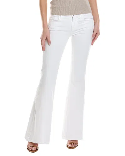7 For All Mankind Brilliant White Low-rise Flare Jean