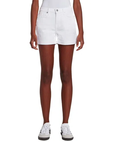 7 FOR ALL MANKIND 7 FOR ALL MANKIND BROKEN TWILL WHITE ROLL-UP SHORT