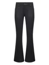 7 For All Mankind Button-fastening Flared Jeans In Black