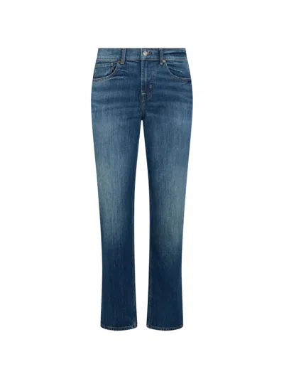 7 For All Mankind Button-fastening Jeans In Blue