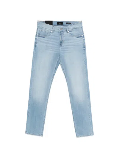 7 For All Mankind Button-fastening Jeans In Blue