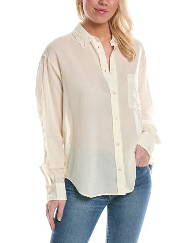 7 For All Mankind Button Side Shirt In White