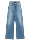 7 For All Mankind Buttoned Wide-leg Jeans In Blue