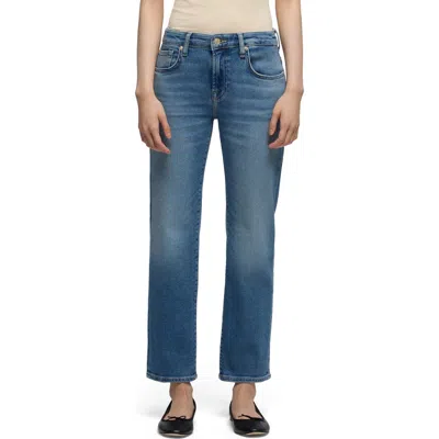 7 For All Mankind Calie Ankle Straight Leg Jeans In Blue
