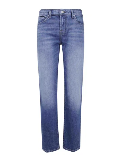 7 For All Mankind Calie Classic Stretch Denim In Blue