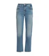 7 For All Mankind Calie High-rise Straight Jeans In Blue