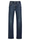 7 For All Mankind Faded Jeans Contrast Stitching In Blue