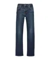7 For All Mankind Faded Jeans Contrast Stitching In Blue