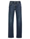 7 For All Mankind Faded Jeans Contrast Stitching In Blue
