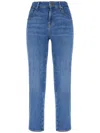 7 For All Mankind Blue Calie Jeans In Blue