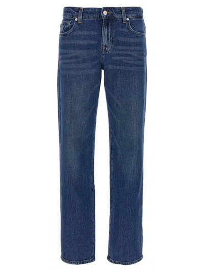 7 For All Mankind Calie Ankle Straight Leg Jeans In Multi