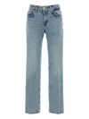 7 For All Mankind Calle Low-rise Straight Jeans In Blue
