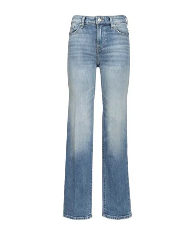 7 For All Mankind Calie Straight Jeans In Blue