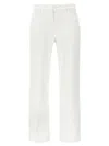 7 For All Mankind Wide Leg Jeans With Back Pockets And Belt Loops In White