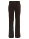 7 For All Mankind Calie Straight Leg Corduroy Pants Clothing In Brown