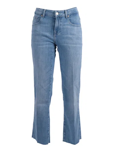 7 For All Mankind Calie Straight Ankle In Blue