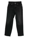 7 For All Mankind Calie Straight Ankle Bottom Clothing In Black