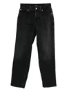 7 For All Mankind Calie Straight Ankle Bottom Clothing In Black
