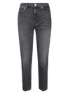 7 For All Mankind Calie Straight Ankle Bottomline In Gray