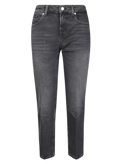7 For All Mankind Calie Straight Ankle Bottomline In Gray