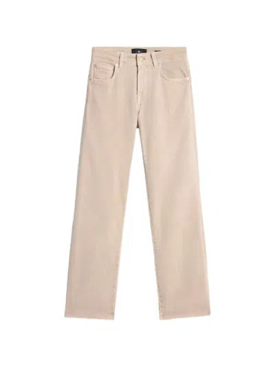 7 For All Mankind Calie Straight Ankle Colored Left Hand Ginseng With In Brown