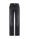 7 For All Mankind Calie Straight Ankle Jeans In Multi