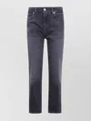 7 For All Mankind Modern Dojo Flared High-waisted Trousers In Blue