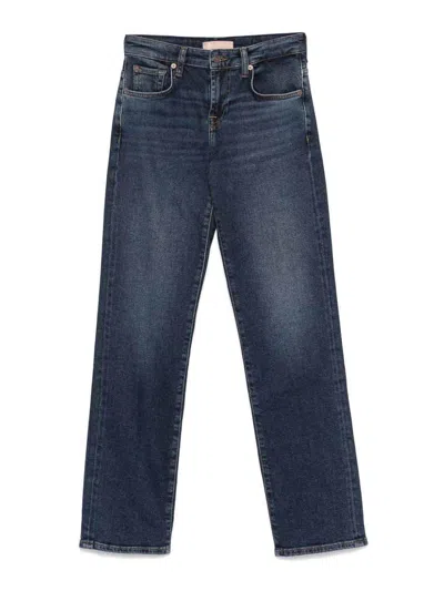 7 FOR ALL MANKIND `CALIE STRAIGHT CISCO` JEANS