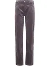 7 For All Mankind Calie Straight Leg Trousers Five Pocket In Brown
