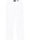 7 For All Mankind Calie Straight Denim Jeans In White