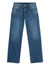 7 For All Mankind Calie Straight Leg Explorer Denim Trousers In Blue