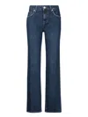 7 For All Mankind Retro Chic Wide Leg Trousers In Blue