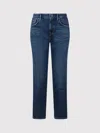 7 For All Mankind Calie Straight Jeans In Blue