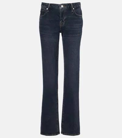 7 For All Mankind Calie Straight Jeans In Blue