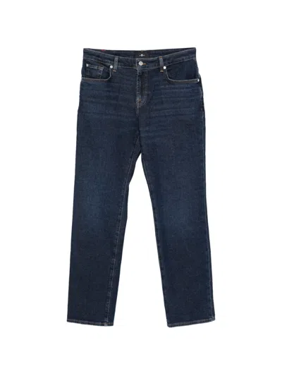 7 For All Mankind Straight Leg Calie Jeans In Blue