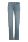 7 For All Mankind Calie Straight Jeans With A Mid-rise In Blue