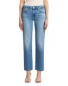 7 For All Mankind Calie Straight Leg Ankle Jeans In Fancy In Blue